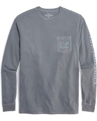 Vineyard Vines - Vintage Whale Pocket Long Sleeve Cotton Graphic T-shirt - Lyst