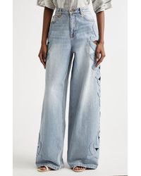 Zimmermann - Alchemy Appliqué Relaxed Flare Leg Jeans - Lyst