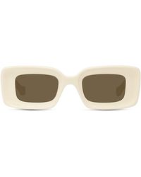 Loewe - Chunky Anagram 46mm Rectangular Sunglasses - Lyst