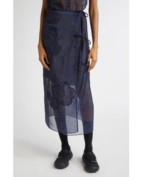 Cecilie Bahnsen - April Floral Embroidered Wrap Skirt - Lyst