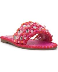 Jessica Simpson - Brennara Crystal Embellished Slide Sandal - Lyst