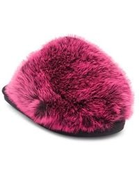 Steve Madden - Poof Faux Fur Slipper - Lyst