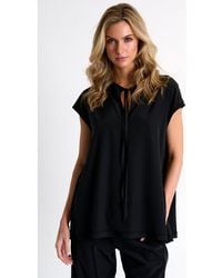 Shan - Silk Blouse With Boat Neckline - Lyst