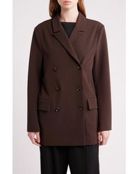 d.RA - Anthony Double Breasted Longline Blazer - Lyst