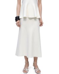 Mango - Knit Midi Flare Skirt - Lyst