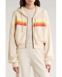 Aviator Nation - 5-Stripe Zip Hoodie - Lyst