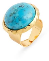 Nest - Semiprecious Stone Adjustable Ring - Lyst