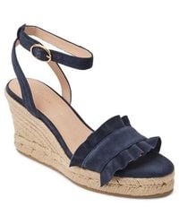 Jack Rogers - Rozette Ruffle Espadrille Ankle Strap Platform Wedge Sandal - Lyst