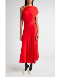 Proenza Schouler - Rue Asymmetric Matte Crepe Dress - Lyst