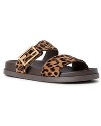 Fendi - Feel Genuine Calf Hair Slide Sandal - Lyst