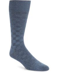 Nordstrom - Nordstrom Grid Dress Socks - Lyst