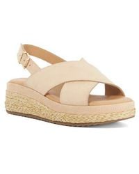 Dune - Kiya Slingback Platform Wedge Sandal - Lyst