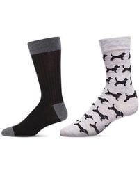Memoi - Assorted 2-Pack Crew Socks - Lyst