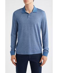 Theory - Goris Activate Long Sleeve Polo - Lyst