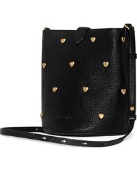 Rebecca Minkoff - Small Heart Studded Leather Bucket Bag - Lyst