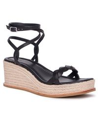 PAIGE - Joanna Ankle Strap Platform Wedge Sandal - Lyst