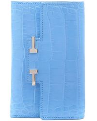 Tom Ford - Aube Croc Embossed Compact Wallet - Lyst