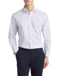 Nordstrom - Simone Tech-smart Traditional Fit Plaid Cotton Blend Dress Shirt - Lyst
