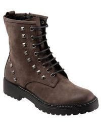 BUENO - Studded Combat Boot - Lyst