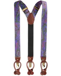 CLIFTON WILSON - Paisley Silk Suspenders At Nordstrom - Lyst