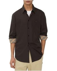 Burberry - Regular Fit Cotton Poplin Shirt - Lyst