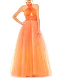 Mac Duggal - Cross Front Ombré Tulle Gown - Lyst