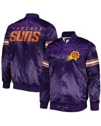 Starter - Phoenix Suns Pick & Roll Satin Full-Snap Varsity Jacket - Lyst