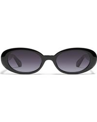 Quay - Felt Cute 52Mm Gradient Small Oval Sunglasses - Lyst