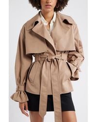Open Edit - Exaggerated Crop Trench Coat - Lyst
