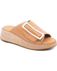 Chocolat Blu - Ela Platform Wedge Slide Sandal - Lyst