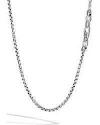 John Hardy Men's Box Chain Sterling Silver Necklace - Metallic