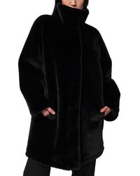 Apparis - Blair Mid Length Recycled Polyester Pluche Faux Fur Coat - Lyst