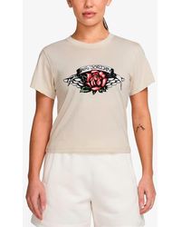 Nike - Logo Graphic Baby Tee - Lyst