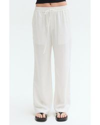 Crescent - Easy Wear Linen Blend Pants - Lyst