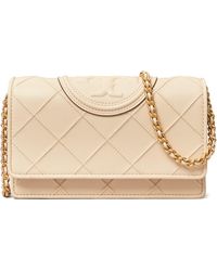 Tory Burch - Fleming Soft Leather Wallet On A Chain - Lyst