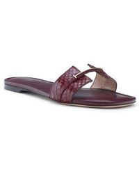 Tom Ford - Python Embossed Slide Sandal - Lyst