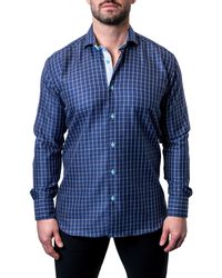 Maceoo - Einstein Royal Check Contemporary Fit Button-up Shirt At Nordstrom - Lyst