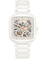 Rado - True Square Automatic Open Heart Ceramic Bracelet Watch, 38Mm - Lyst