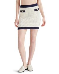 Steve Madden - Casette Open Stitch Mini Sweater Skirt - Lyst