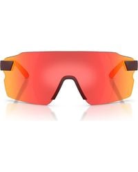 Scuderia Ferrari - 133Mm Oversize Rectangular Sunglasses - Lyst