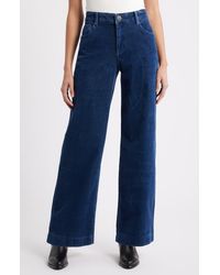 Wit & Wisdom - Sam High Waist Wide Leg Corduroy Jeans - Lyst