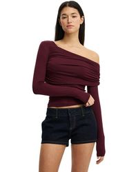 Cotton On - One Shoulder Base Layer Long Sleeve - Lyst