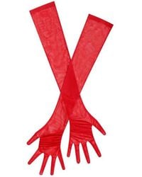 Miss Circle - Qira Mesh Opera-Length Gloves - Lyst