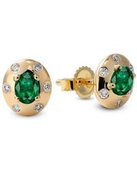 Mark Henry - Aurum Petite Oval Stud Earrings - Lyst