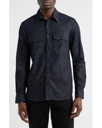 AG Jeans - Aiden Denim Utility Button-Up Shirt - Lyst