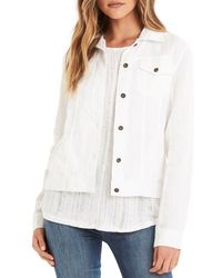 Michael Stars - Linen Denim Jacket - Lyst