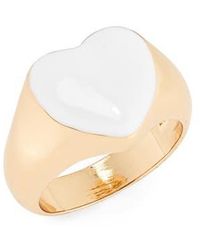 Panacea - Enamel Heart Ring - Lyst