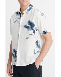 Vince - Faded Floral Sport Shirt - Lyst