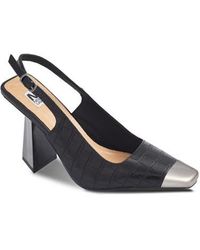Ninety Union - Metal Heel Cap Toe Slingback Pump - Lyst