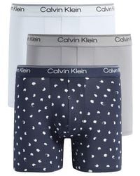 Calvin Klein - Assorted 3-Pack Microfiber Boxer Briefs - Lyst
